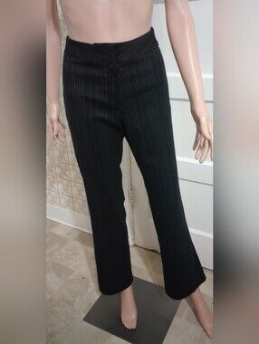 Black Pinstripe Dress Pants